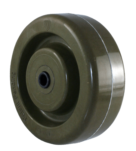 4″ X 1 1/2″ Green High Temp Epoxy Resin, Light/Medium Duty Wheel, with 5/16