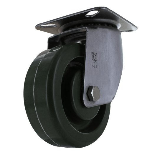 Base Giratoria con Rueda de alta temperatura 4” x 1-1/2”