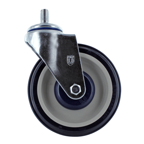 Retail Swivel Caster with Zinc Plated Steel with Lacquer Dip Yoke,