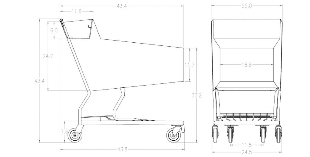 Shopping Cart 212L - New Style