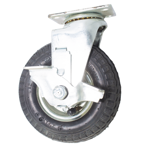 Base giratoria con rueda 6" x 2"